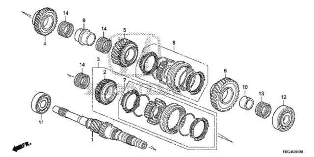 Шарикопідшипник (91001-57A-006) - 2