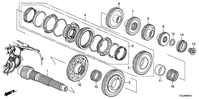 Шарикопідшипник (91003-R3P-006) - 2