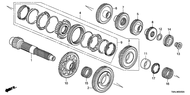 Шарикопідшипник (91004-57A-006) - 2