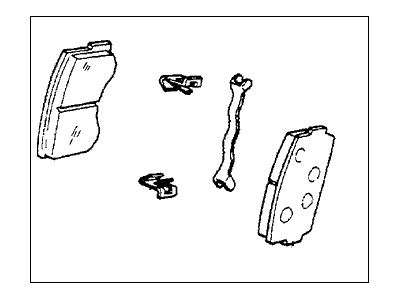 SET,PAD FR (45022-SA3-N50) - 2