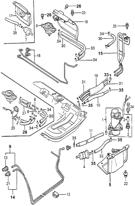 Fuel filter (16900-671-034) - 2