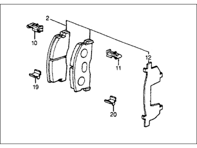 SET,PAD (15CL-135 (45022-SA5-505) - 2