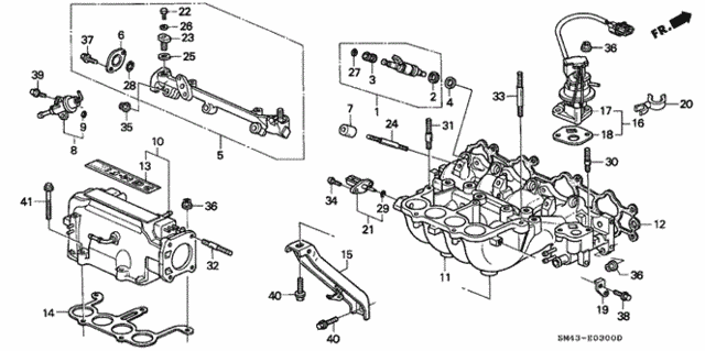 PKG,IN MANIFOLD (17105-PT2-014) - 2