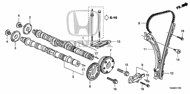 CAMSHAFT COMP., IN. (14110-R40-A00) - 2