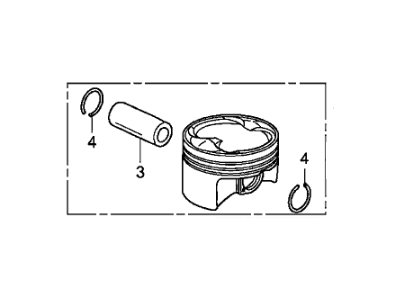 PISTON A SET (13010-RL5-A00) - 2