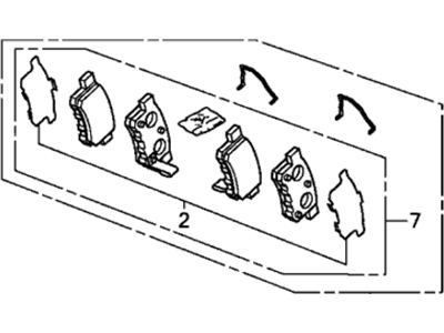 PAD SET, RR. (43022-TA0-A81) - 3