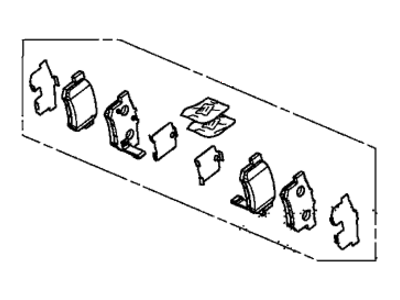 SET,PAD RR (43022-TR0-A00) - 1