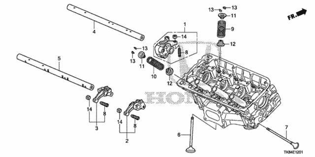 Коромисло випускного клапану ГРМ (14624-RN0-A00) - 2