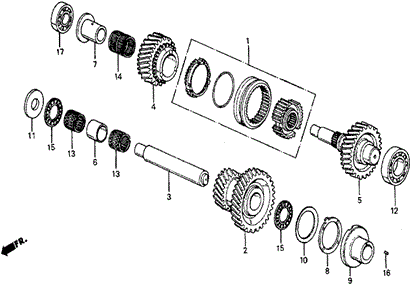 Bearning, Ball (91001-PH8-004) - 2