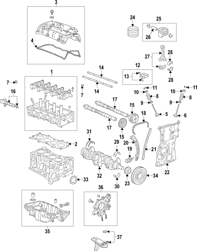 Crankshaft  (13310-6A0-A00) - 1