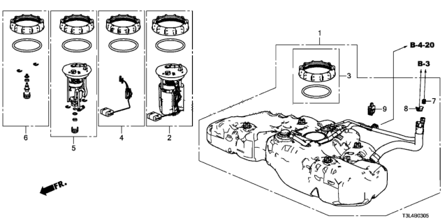 Module set, fuel pump - 3