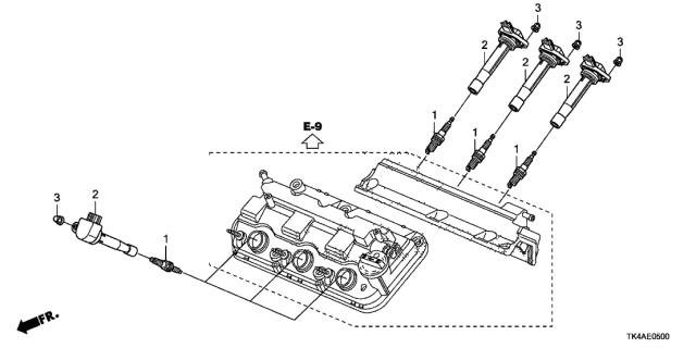 Spark plug (12290-R71-L01) - 3