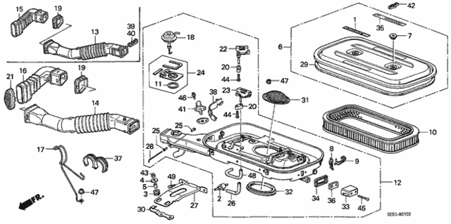 Air cleaner (17220-PH4-315) - 2