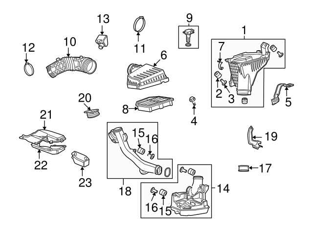 Air cleaner (17220-R40-A00) - 4