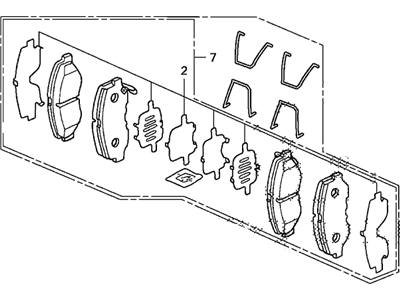 PAD SET,FR. (45022-SEC-A00) - 2