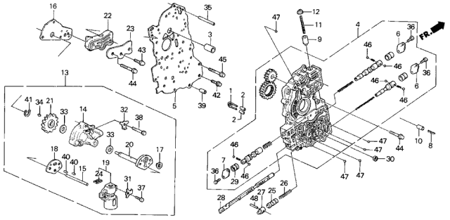 Фільтр гідравлічної системи АКПП (27750-PF4-000) - 3