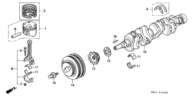 WASHER SET, THRUST (13014-PG6-S20) - 3