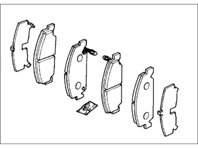 SET,PAD FR (45022-SH1-L50) - 2