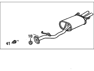 Muffler, Exhaust (18030-SV1-405) - 2