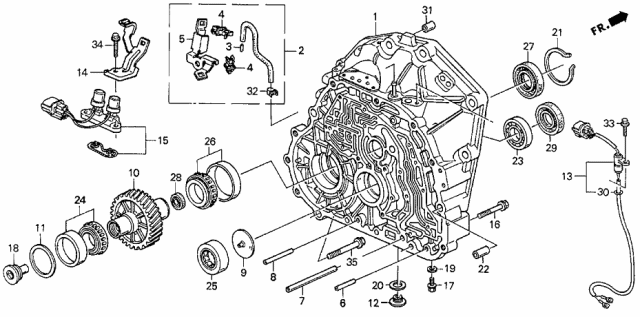 Шарикопідшипник (91001-PX4-003) - 3