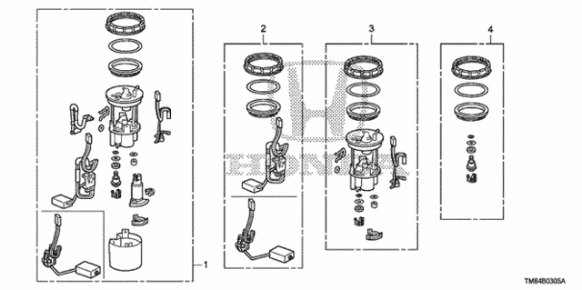 Fuel filter (17048-TM8-306) - 2