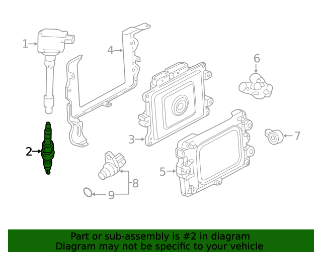 Spark plug (12290-59B-003) - 3