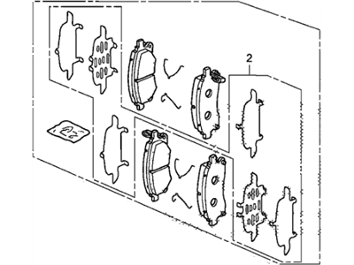 SET,PAD FR (17IN, (45022-SJC-A00) - 2