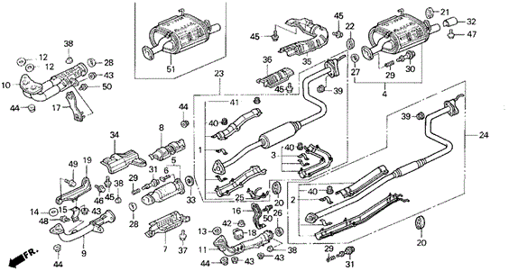 PIPE B EXHAUST (18220-SR0-319) - 2