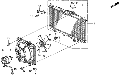 MOTOR,COOLING FAN (N (19030-PT0-003) - 3