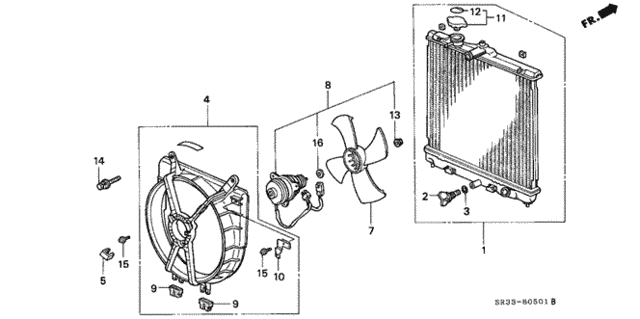 RADIATOR COMP (19010-P07-024) - 2