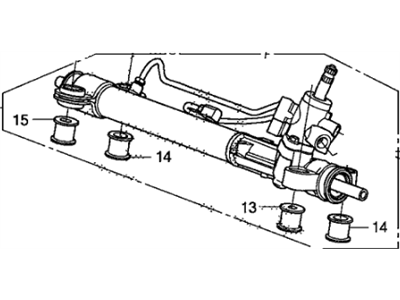 Gear Box Assembly, Steering (53601-SWA-A01) - 2