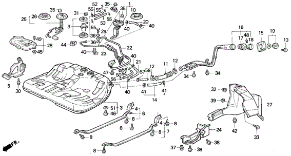 Патрубок заливної горловини (17651-SS0-000) - 2
