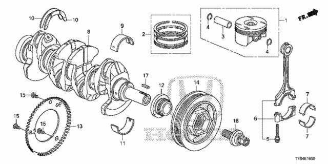 PISTON SET (13010-R1A-A00) - 2