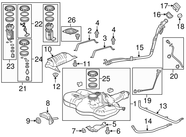 Фільтр паливний (17048-T7W-A00) - 4