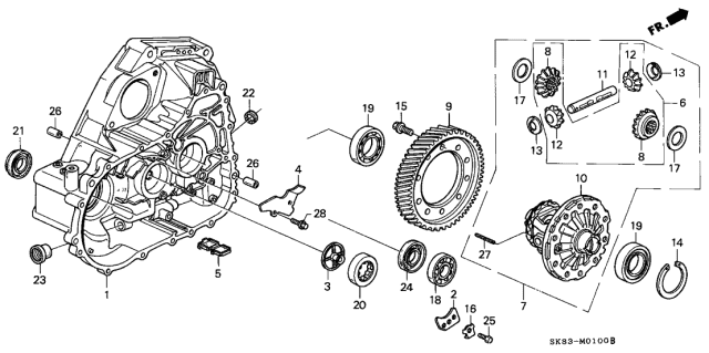 Шарикопідшипник (91002-PS1-003) - 3