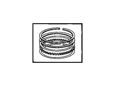 Ring Set, Piston (Over Size) (0.25) (13021-PRA-E02) - 2