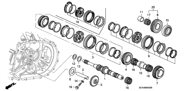 Шарикопідшипник (91002-RAS-003) - 3