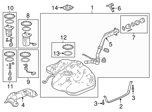 Fuel filter (17048-TVA-A02) - 4