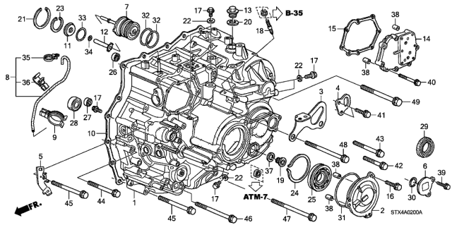 Шарикопідшипник (91002-RJF-T01) - 3