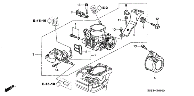 THROTTLE BODY ASS (16400-PZA-A02) - 2