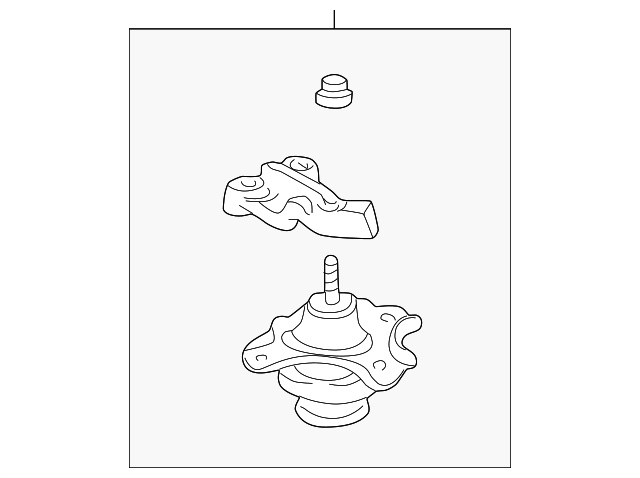 Опора двигуна права (50820-S5A-013) - 1