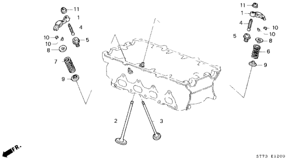 VALVE,INLET (14711-P75-000) - 3