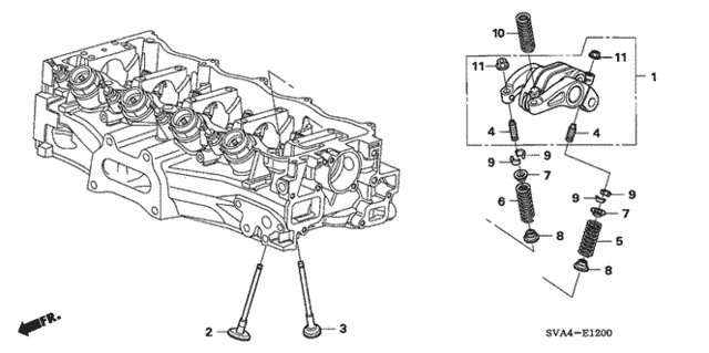 Пружина коромисла клапана ГРМ (14820-RNA-A01) - 2