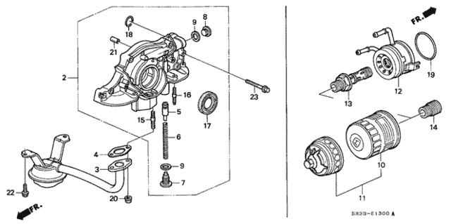 Насос оливний у зборі (15100-P06-A02) - 2