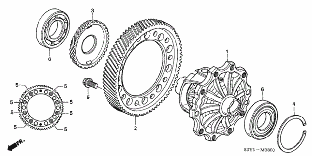 Шарикопідшипник (91005-PHR-003) - 2