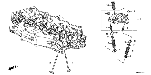 Пружина коромисла клапана ГРМ (14820-R1A-A01) - 2