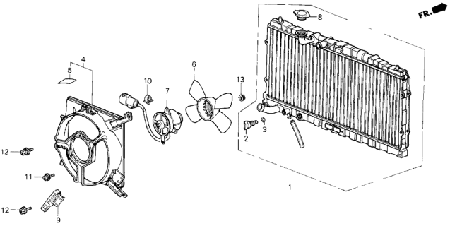 Пробка заливної горловини радіатора (19045-PT0-004) - 4