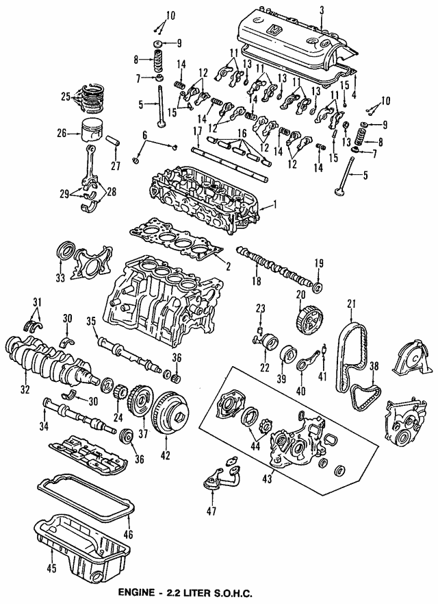 PUMP ASSY, OIL (15100-PT0-030) - 2