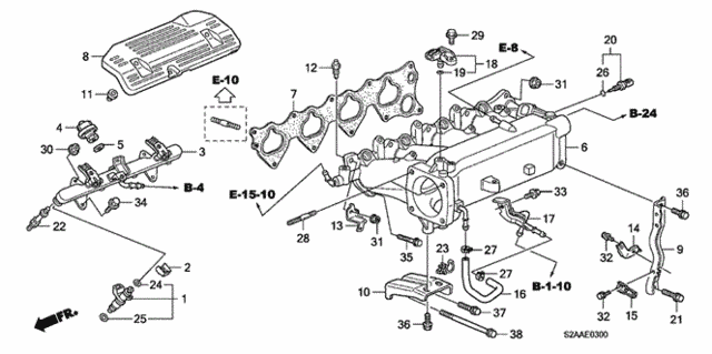 Форсунка паливна (16450-PZX-003) - 2