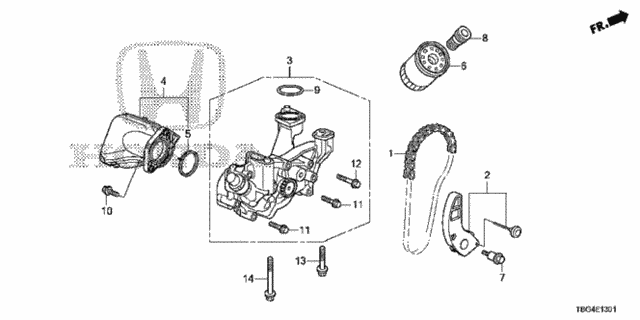 GASKET,OIL STRAIN (15221-RPY-G01) - 2